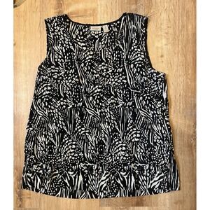 Chico's Monochrome Patterned Tank Top